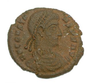 Roman Bronze Coin Follis Constans Radiate Phoenix Siscia Ae18 photo