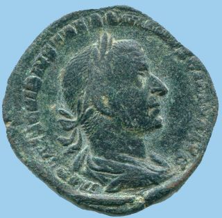 Authentic Roman Ae Sestertius 17.  9 G/29.  35 Mm Anc13553.  79 photo