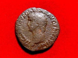 Lucernae Claudius I Bronze As,  Rome 41 - 42 A.  D.  Minerva With Javelin.  Ric 100. photo