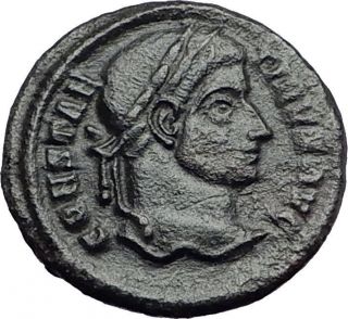 Constantine I The Great 320ad Ancient Roman Coin Wreath Of Sussess I57917 photo