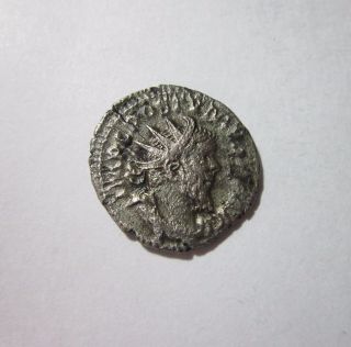 Gallic Emperors.  Postumus,  260 - 269 Ad.  Silver Antoninianus.  Hercules Reverse. photo