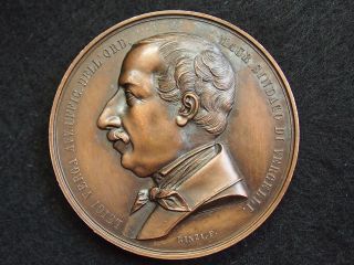 Italy Copper Medal 1863 By Rinzi.  F.  
