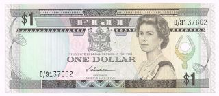 1987 Fiji One Dollar Note - P86a photo