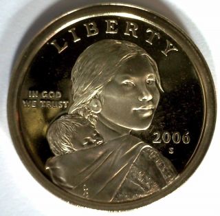 2006 S Sacagawea Golden Dollar Native American Proof Coin photo