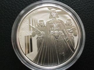 2016 Star Wars Classic - 1oz Darth Vader - 1oz Silver Coin Niue 2dollar Coin photo