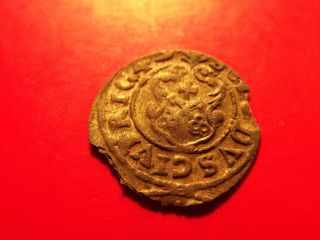 Sweden Livonia 1649 Queen Christina Riga Schilling Solidus Medieval Silver Coin photo