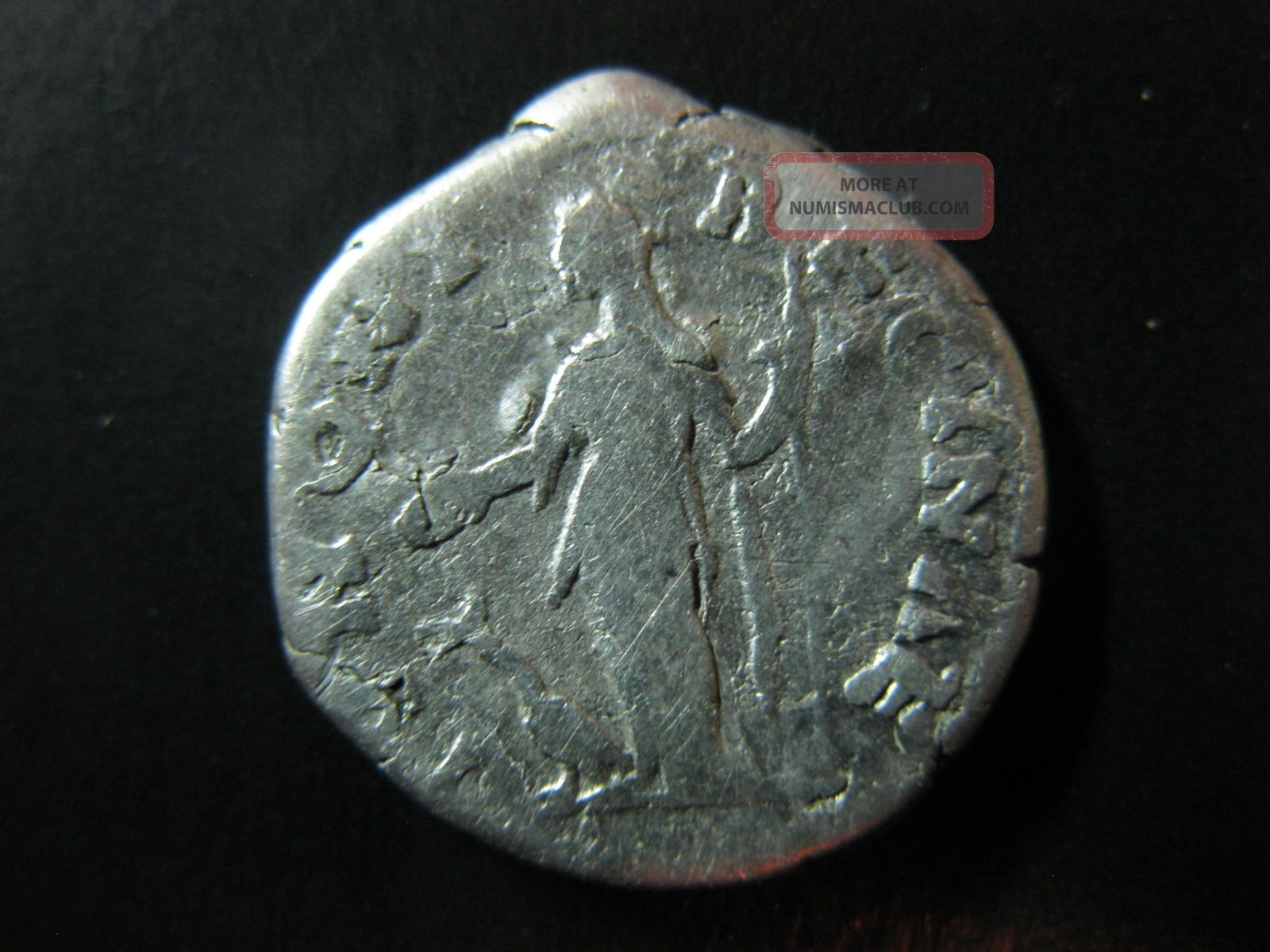 Silver Denarius Of Faustina The Younger 161 - 175 Ad