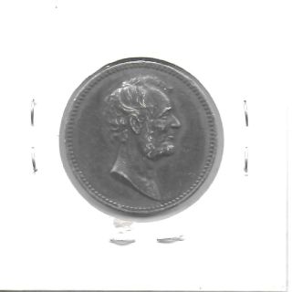 Us Nd (1868 - 1890) Barber Lincoln/garfield Memorium Silver Medal 25 Mm Toned Au photo