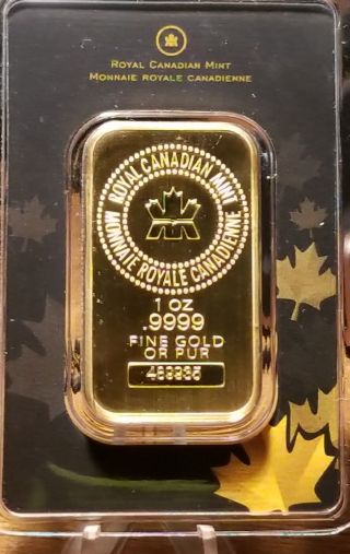 Royal Canadian 1oz Gold Bar - Style photo