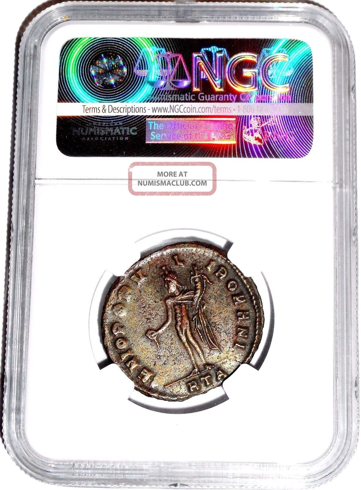 Roman Emperor Maximian Bi Nummus Coin,  The Dominate 286 - 310 A.  D.  Ngc Certified Xf Coins: Ancient photo
