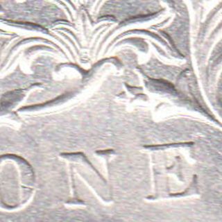 British India - 1900 - ' B ' Incuse - One Rupee - Victoria Empress - Rarest Silver Coin - 59 photo