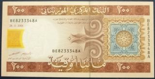 Mauritania 200 Ouguiya 2006 World Paper Money photo