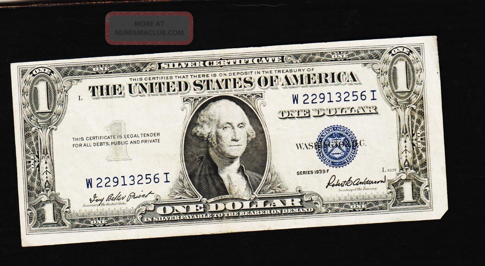 Series 1935 F One Dollar Silver Certificate==good/crisp Small Size Notes photo