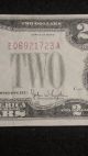 1928 - G $2 Two Dollar Red Seal Note Bill In Small Size Notes photo 4