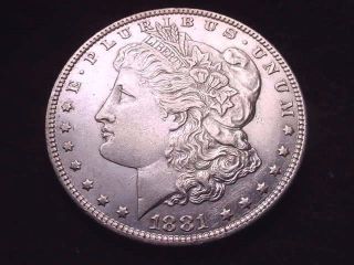 1881 - 0 Morgan Dollar Great Bu Silver Dollar - - - 2 photo