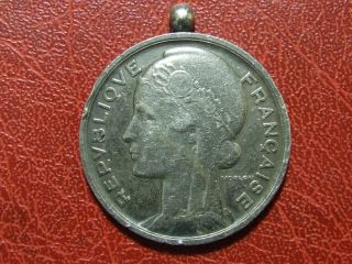Art Nouveau Marianne Conseiller Municipal Silver Rare Medal By Morlon photo