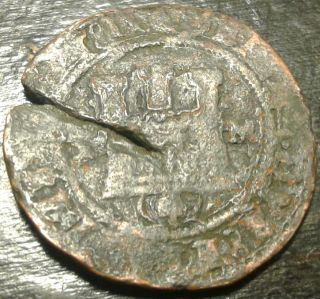 ☆large Copper Rare Pirate Spanish 8 Maravedis Cob Coin ☆ Found On Oak Island photo