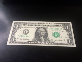 2003a 1 Federal Reserve Note photo