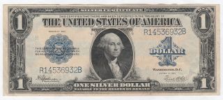 Circulated 1923 Silver Certificate - - Ungraded $1 Large Size Note 256,  Fr.  237 photo