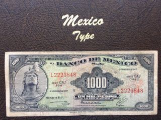 1000 Peso Mexico Banknote 1977 CuauhtÉmoc photo