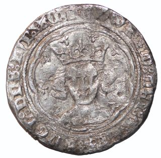 Medieval Edward Iii 1327 - 1377 Ad London England Ar Silver Groat photo