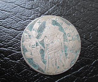 Antique 17th Century Circa 1620 Silver Coin Rex Carol V God Send Long To Raine photo