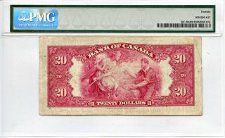 Canada: 1935 Bank Of Canada $20 Dollars Pmg Vf20 (bc - 9b,  Osborne - Towers) photo