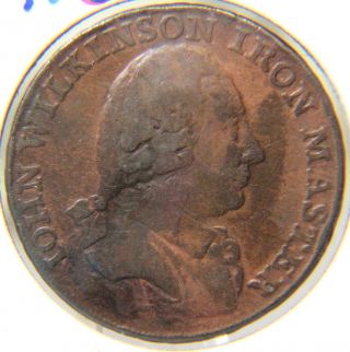 Conder Token 49 - 1790 Warwickshire 1/2 Penny - D & H 426 - John Wilkerson photo