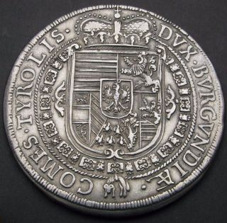 Austria Thaler 1654 - Silver - Ferdinand Charles - Vf/xf - 1438 photo
