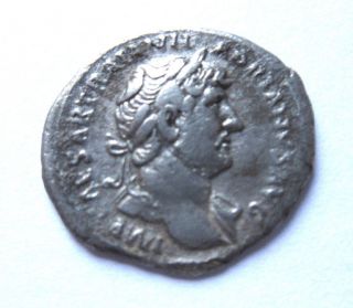 Denar Of Hadrianus Rv.  Moneta Standing Left photo