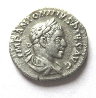 Denar Of Elagabalus Rv.  Providentia Standing Left photo