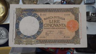 1926 Lire 50 Italy Banca D ' Italia photo