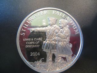 2004 Stillwater Palladium Lewis & Clark 1 Troy Oz Palladium Coin photo