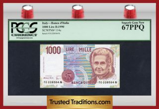 Tt Pk 114c 1990 Italy 1000 Lire 