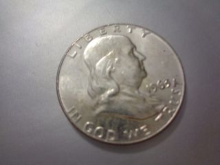 1963 - D Ben Franklin Half Dollar - 90 Silver Brilliant Uncirculated (bu) Ms, photo