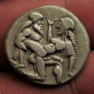 Ancient Thasos,  Thrace,  Ar Stater.  465 - 411 Bc. photo
