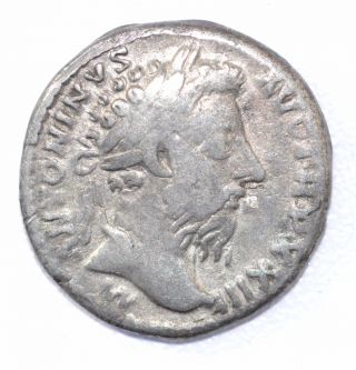 Authentic Marcus Aurelius,  Silver Denarius,  Roman Coin,  Rv.  Salus - A899 photo