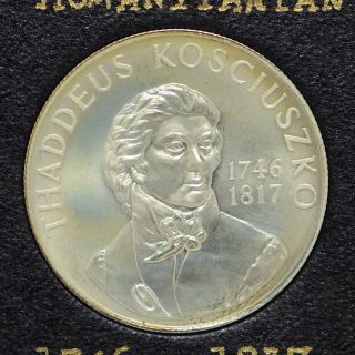 1746 - 1817 Thaddeus Kosciuszko Humanitarian Heraldic Art Medal (cn3217) photo