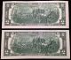$2 Two Dollar Bills,  Similar Cool Serial Numbers,  Us Currency,  Frb F Small Size Notes photo 2