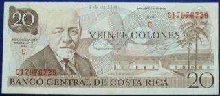 Costa Rica 20 Colones 1981 World Paper Money photo