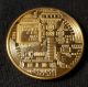 . 999 Fine Gold Bitcoin Collectors Coin - Gold Plated Shipped From Usa Other Coins of the World photo 3