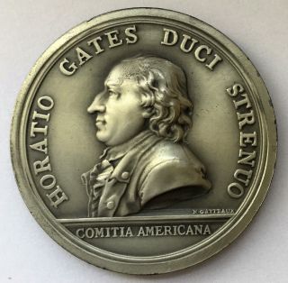 C1710 General Horatio Gates Pewter Medal photo