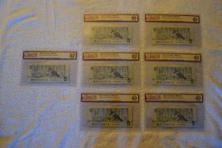 Bc - 56ca :gph Insert Replacement $5 Bonin Thiessen - 6 Consecutive Serial Numbers photo