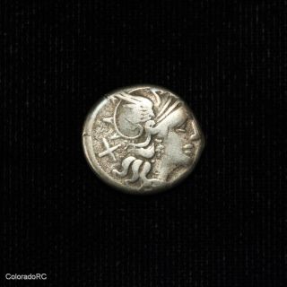 Roman Republic Pinarius Natta Silver Denarius Coin - 149 Bc photo