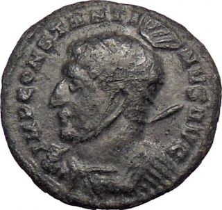 Constantine I The Great 319ad Silvered Ancient Roman Coin Victory Cult I28622 photo