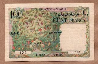 French Somaliland - Djibouti - 100 Francs - Nd1952 - P26 photo