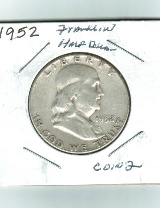 1952 Franklin Half Dollar,  Coin 2 photo