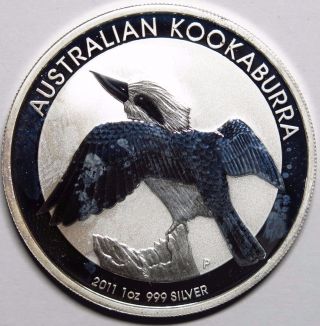 2011 Australia 1 Oz Silver Kookaburra Round photo
