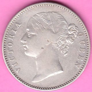 British India - 1840 - Divided Legend - One Rupee - Victoria - Rarest Silver Coin - 28 photo