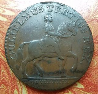 1791 Great Britain Yorkshire Hull Half Penny Conder Token D&h 20 Extra Fine photo